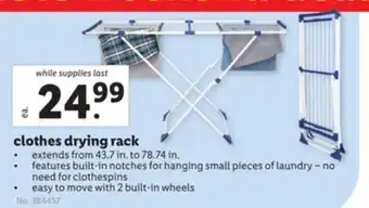 Lidl Clothes drying rack offer