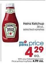 Giant Eagle Heinz ketchup offer