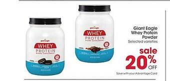 Giant Eagle Giant eagle whey protein powder offer