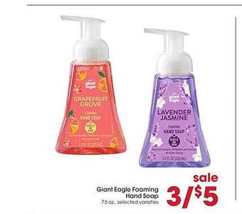 Giant Eagle Giant eagle foaming hand soap offer