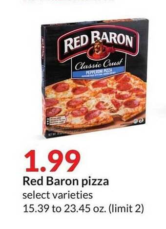 Hy-Vee Red baron pizza offer