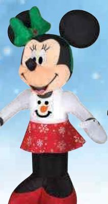 Ace Hardware 3.5' inlatable minnie in snowman sweater offer
