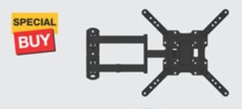 The Home Depot Tzumi aura led tv mount kit offer