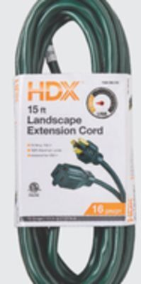 The Home Depot Hdx 15' landscape extension cord offer