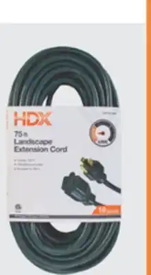 The Home Depot Hdx 75' outdoor green extension cord offer