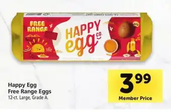 Safeway Happy Egg Free Range Eggs 12-ct. offer