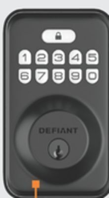 The Home Depot Defiant® electronic deadbolt & keypad offer