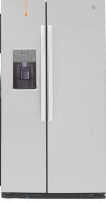 The Home Depot Ge 25.3 cu. ft. stainless steel side-by-side refrigerator offer