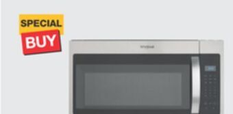 The Home Depot Whirlpool® 1.7 cu. ft. stainless steel over-the-range microwave offer