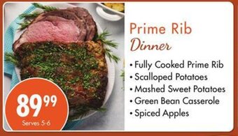 Prime Rib Dinner