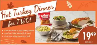 Safeway Hot Turkey Dinner for Two offer