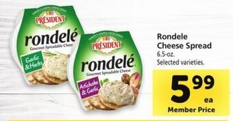 Safeway Rondele Cheese Spread 6.5-oz. offer