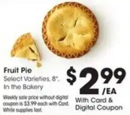 Kroger Fruit Pie offer