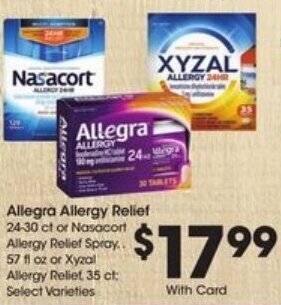 Kroger Allegra Allergy Relief offer