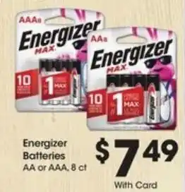 Kroger Energizer Batteries offer