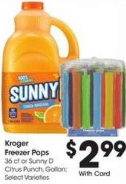 Kroger Kroger Freezer Pops offer