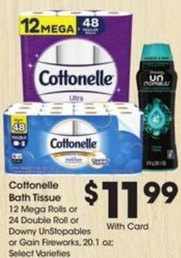 Kroger Cottonelle Bath Tissue offer