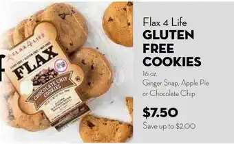Bristol Farms Flax 4 Life Gluten Free Cookies offer