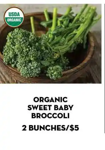 Bristol Farms Organic Sweet Baby Broccoli offer