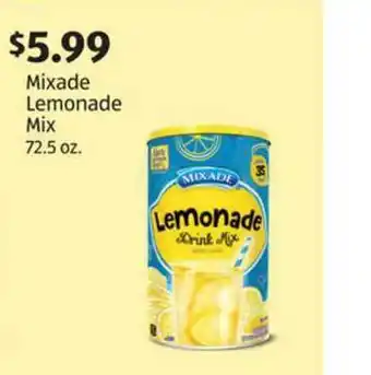 Aldi Mixade Lemonade Mix 72.5 Oz. offer