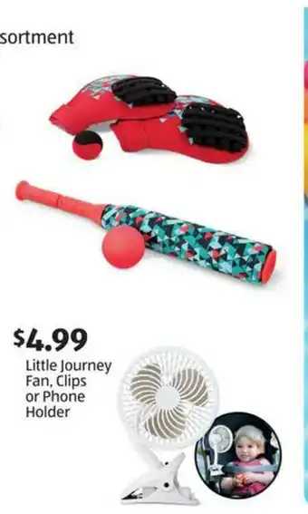 Aldi Little Journey Fan, Clips Or Phone Holder offer