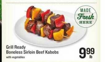 Lowes Foods Grill Ready Boneless Sirloin Beef Kabobs offer