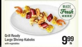 Lowes Foods Grill Ready Large Shrimp Kabobs offer