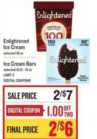 Lowes Foods Enlightened Ice Cream, Ice Cream Bars offer