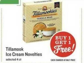 Lowes Foods Tillamook Ice Cream Novelties offer
