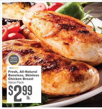 Forest Hills Food Fresh all-natural boneless skinless chicken breast offer