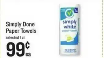 Lowes Foods Simply Done Paper Towels offer