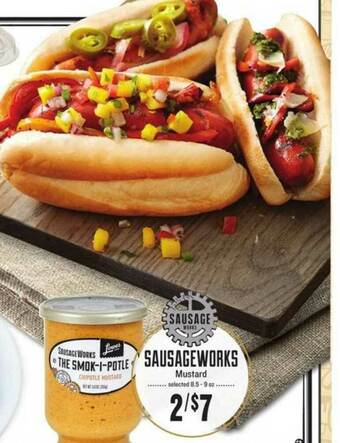 Lowes Foods Sausage Works Mustard offer