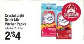 Lowes Foods Crystal Light Drink Mix Pitcher Packs offer