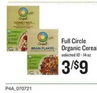 Lowes Foods Full Circle Organic Cereal offer
