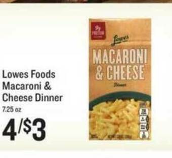 Lowes Foods Lowes Foods Macaroni & Cheese Dinner offer