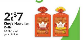 Publix King's Hawaiian Rolls offer