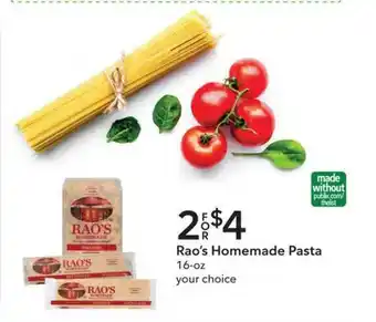 Publix Rao's Homemade Pasta 16-oz offer