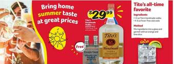 Winn Dixie Tito's Handmade Vodka offer