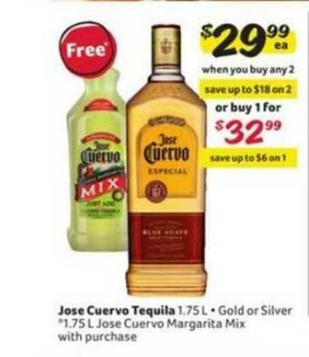 Winn Dixie Jose Cuervo Tequila offer