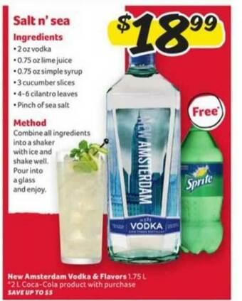 Winn Dixie New Amsterdam Vodka & Flavors 1.75l offer