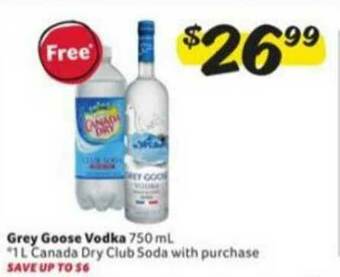 Winn Dixie Grey Goose Vodka offer