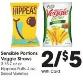 Kroger Sensible Portions Veggie Straws offer
