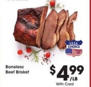 Kroger Boneless Beef Brisket offer
