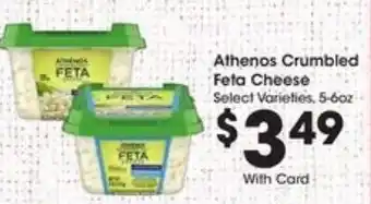 Kroger Althenos Crumbled Feta Cheese 5-6 oz offer