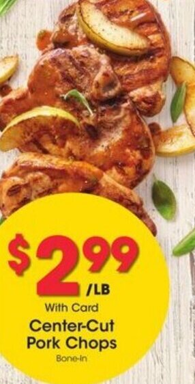 Kroger Center-Cut Pork Chops offer