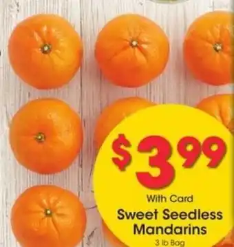 Kroger Sweet Seedless Mandarins offer