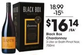 Kroger Black Box Chardonnay 750 ml offer