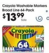 Kroger Crayola Washable Markers Broad Line offer
