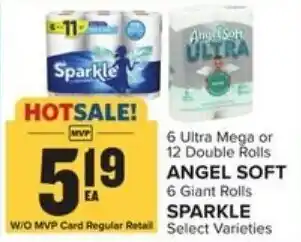 Food Lion Angel Soft 6 Giant Rolls Sparkle offer