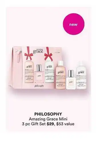 Ulta Beauty Philosophy amazing grace mini offer